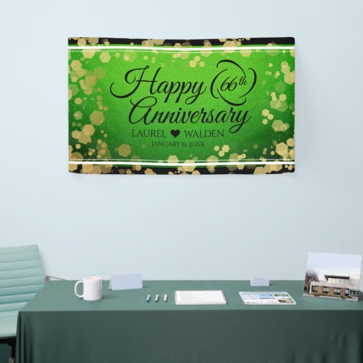 Elegant 66th Titanite Wedding Jubileum Spandoek (Beurs)