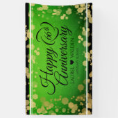 Elegant 66th Titanite Wedding Jubileum Spandoek (Verticaal)