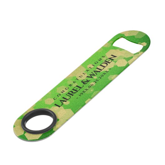 Elegant 66th Titanite Wedding Jubileum Speed Flessenopener (Voorkant Gekanteld)