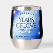 Elegant 67th Star Sapphire Wedding Jubileum (Achterkant)