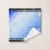 Elegant 67th Star Sapphire Wedding Jubileum Bad Handdoek (Wasdoekje)