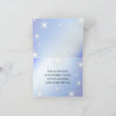 Elegant 67th Star Sapphire Wedding Jubileum Bedankkaart (Binnen)