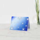 Elegant 67th Star Sapphire Wedding Jubileum Bedankkaart (Achterkant)