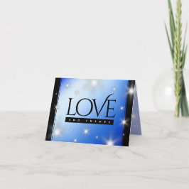 Elegant 67th Star Sapphire Wedding Jubileum Bedankkaart