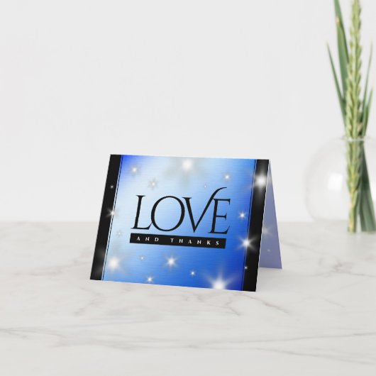 Elegant 67th Star Sapphire Wedding Jubileum Bedankkaart (Voorkant)