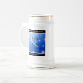 Elegant 67th Star Sapphire Wedding Jubileum Bierpul (Voorkant links)