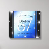 Elegant 67th Star Sapphire Wedding Jubileum Canvas Afdruk (Voorkant)