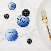 Elegant 67th Star Sapphire Wedding Jubileum Confetti (Groep)