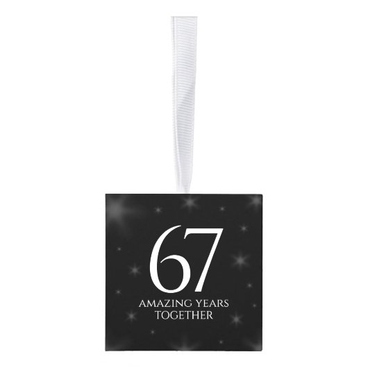 Elegant 67th Star Sapphire Wedding Jubileum Decoratie (Rechts)