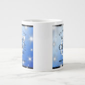 Elegant 67th Star Sapphire Wedding Jubileum Grote Koffiekop (Voorkant)