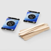 Elegant 67th Star Sapphire Wedding Jubileum Handwaaier (Niet-gemonteerd)