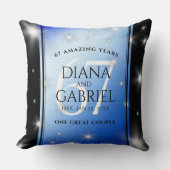 Elegant 67th Star Sapphire Wedding Jubileum Kussen (Voorkant)
