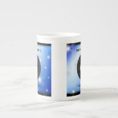 Elegant 67th Star Sapphire Wedding Jubileum Porselein Kop (Voorkant)