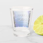 Elegant 67th Star Sapphire Wedding Jubileum Shot Glas (Achterkant)