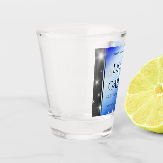 Elegant 67th Star Sapphire Wedding Jubileum Shot Glas (Links)