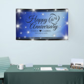 Elegant 67th Star Sapphire Wedding Jubileum Spandoek (Beurs)