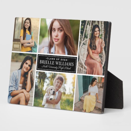Elegant 6 Foto Afstuderen Collage Fotoplaat (Zijkant)