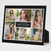 Elegant 6 Photo Black Afstuderen Collage Fotoplaat (Zijkant)
