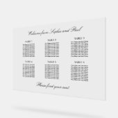 Elegant 6 tafel zitplaatsen kaart Acryl teken Acryl Bord (Hoek)