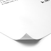 Elegant 6 Tafels Welkom Zitplaatskaart Poster (Hoek)