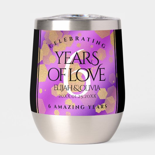 Elegant 6e Amethyst Wedding Jubileum (Voorkant)