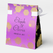 Elegant 6e Amethyst Wedding Jubileum Bedankdoosjes (Achterkant)