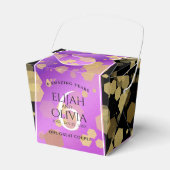 Elegant 6e Amethyst Wedding Jubileum Bedankdoosjes (Voorkant Zijde)