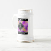 Elegant 6e Amethyst Wedding Jubileum Bierpul (Voorkant links)