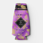 Elegant 6e Amethyst Wedding Jubileum Flesjeskoeler (Voorkant)