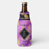 Elegant 6e Amethyst Wedding Jubileum Flesjeskoeler (Fles Voorkant)