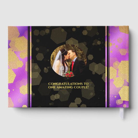 Elegant 6e Amethyst Wedding Jubileum Gastenboek (Achterkant)