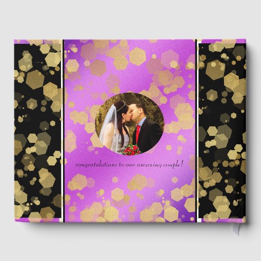 Elegant 6e Amethyst Wedding Jubileum Gastenboek (Achterkant)