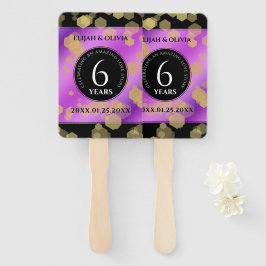Elegant 6e Amethyst Wedding Jubileum Handwaaier