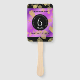 Elegant 6e Amethyst Wedding Jubileum Handwaaier