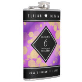 Elegant 6e Amethyst Wedding Jubileum Heupfles (Rechts)