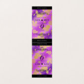 Elegant 6e Amethyst Wedding Jubileum Kaart (Buitenkant ongevouwen)