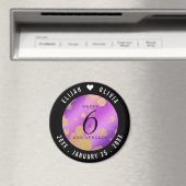 Elegant 6e Amethyst Wedding Jubileum Magneet (Insitu (Vaatwasser))