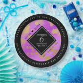 Elegant 6e Amethyst Wedding Jubileum Papieren Bordje (Feest)