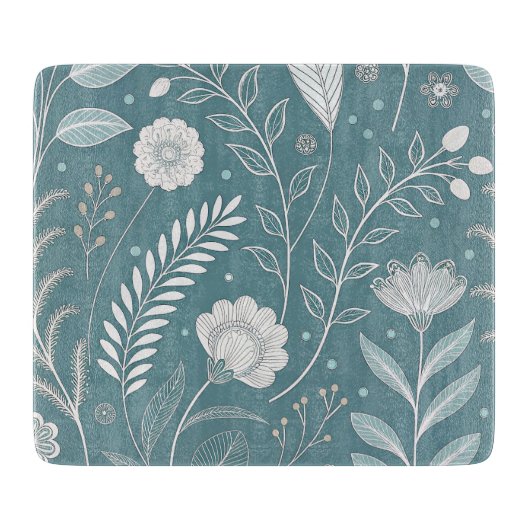 Elegant 6x7 Glass Cutting Board with Stylish Desig Snijplank (Voorkant)