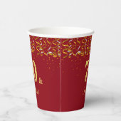 Elegant 70 en feestdag in Bourgogne Papieren Bekers (Rechts)