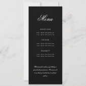 Elegant 70e Programma Goud Zwart Menu+Bedankt (Achterkant)