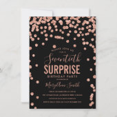 Elegant 70e surrogaat Roos Gold Black Kaart (Voorkant)