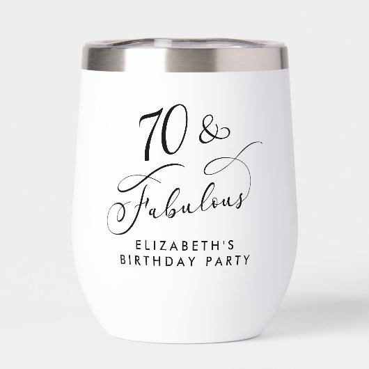 Elegant 70e verjaardag (Achterkant)