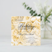 Elegant 70e verjaardag Floral Gold (Staand voorkant)