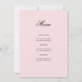 Elegant 70e verjaardag programma Blush Pink w / Me (Achterkant)