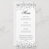 Elegant 70e verjaardag programma Menu Dank U Zilve (Achterkant)