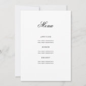 Elegant 70e verjaardag programma zwart wit w / Men (Achterkant)