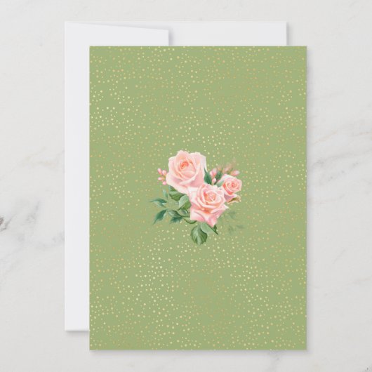 Elegant 70e verjaardag Waterverf Glit Kaart (Achterkant)