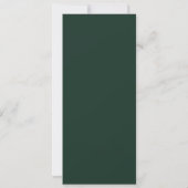 Elegant 70e verjaardagsfeest programma goud groen (Achterkant)
