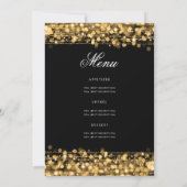 Elegant 70e verjaardagsfeest programma goud met me (Achterkant)